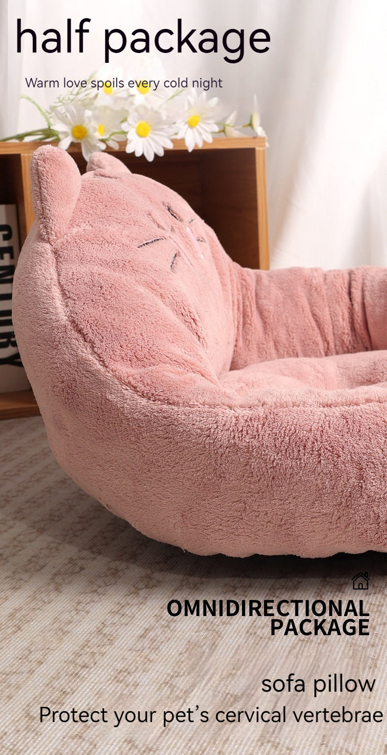 Big And Small Trending Cartoon Pet Bed Dog Bed Cat Nest
