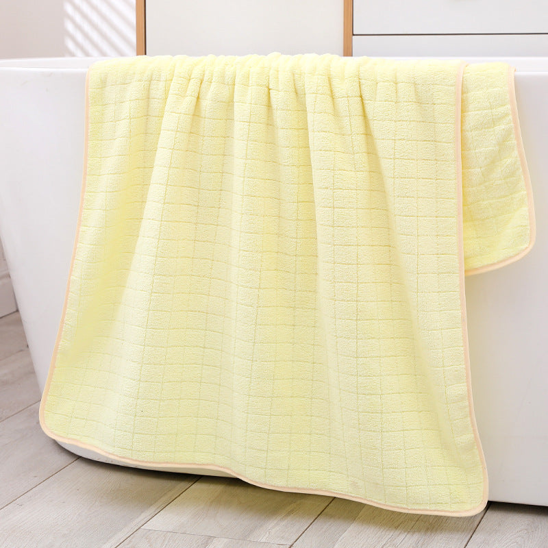 Large Bath Towel Increased Thick 90*175 Coral Fleece Pineapple Adult Quick-drying Absorbent Bath Towel Factory Wholesale