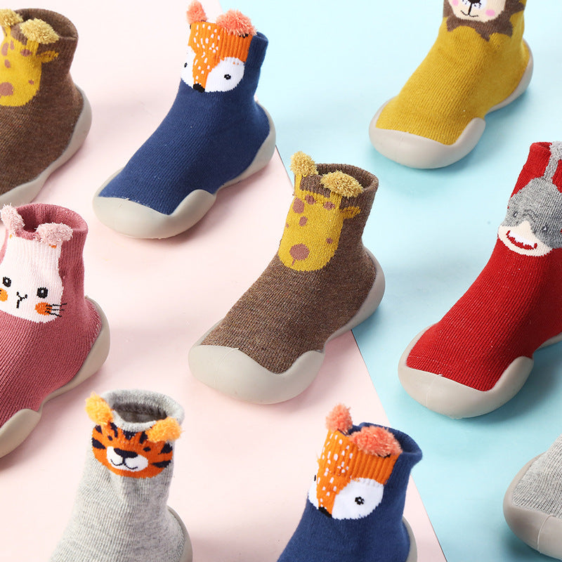 Children's Floor Socks Infant Silicone Soft Bottom Floor Shoes Boys And Girls Baby Indoor Non-slip Toddler Shoes