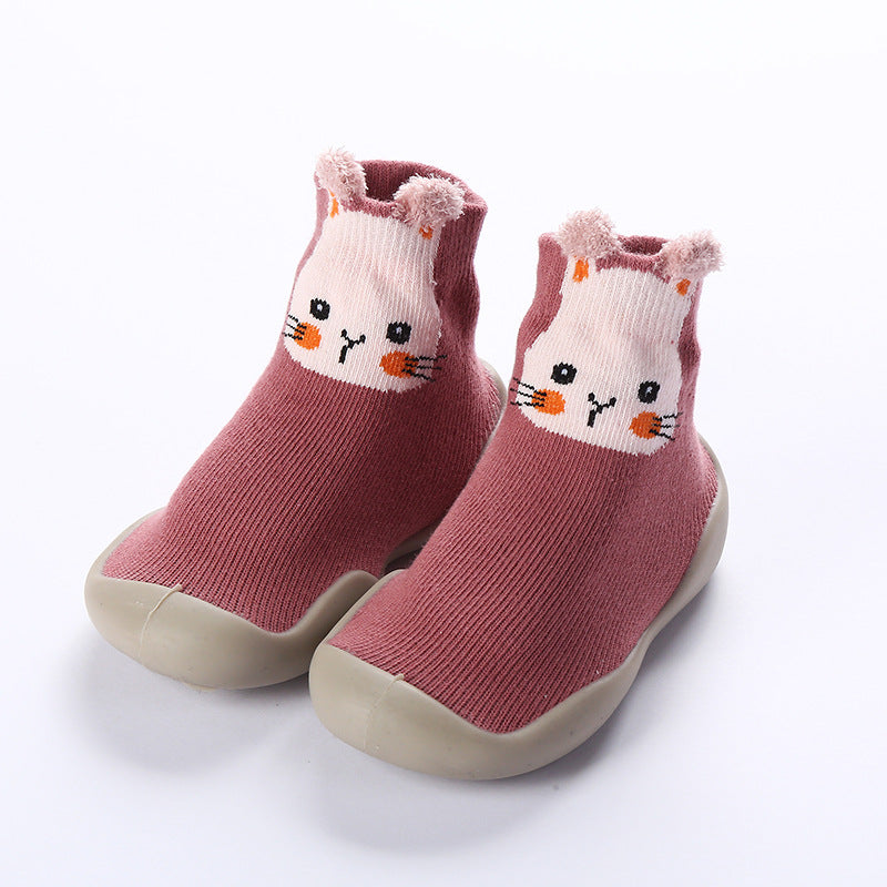 Children&#039;s Floor Socks Infant Silicone Soft Bottom Floor Shoes Boys And Girls Baby Indoor Non-slip Toddler Shoes