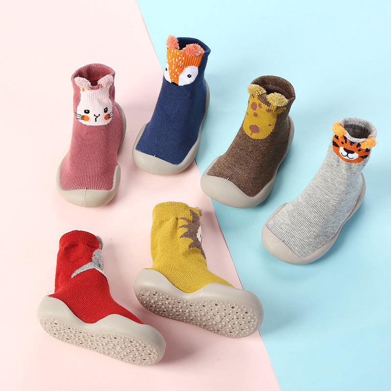 Children&#039;s Floor Socks Infant Silicone Soft Bottom Floor Shoes Boys And Girls Baby Indoor Non-slip Toddler Shoes