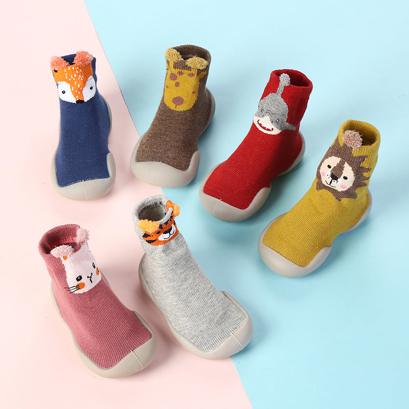 Children&#039;s Floor Socks Infant Silicone Soft Bottom Floor Shoes Boys And Girls Baby Indoor Non-slip Toddler Shoes