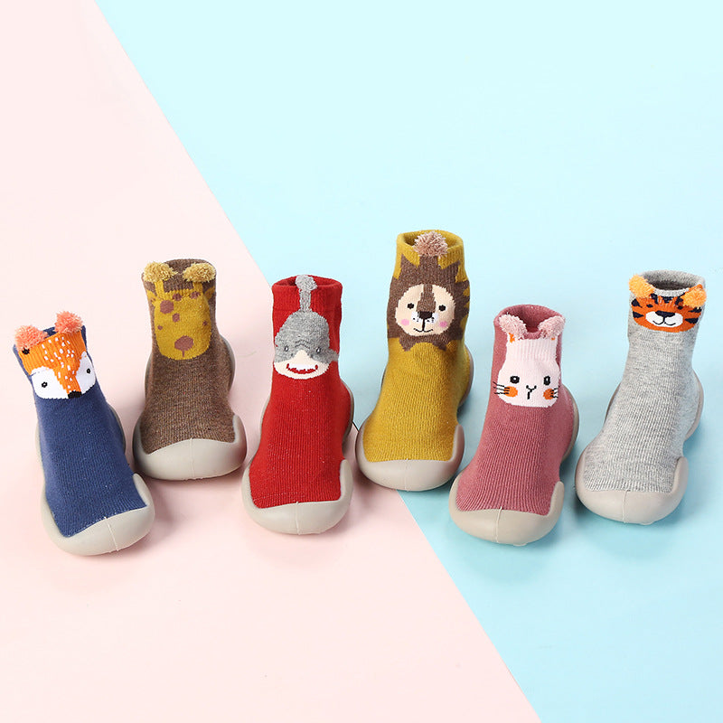 Children&#039;s Floor Socks Infant Silicone Soft Bottom Floor Shoes Boys And Girls Baby Indoor Non-slip Toddler Shoes